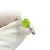 Natural Peridot Ladies Ring