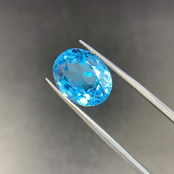 Natural Swiss Blue Topaz Gemstone
